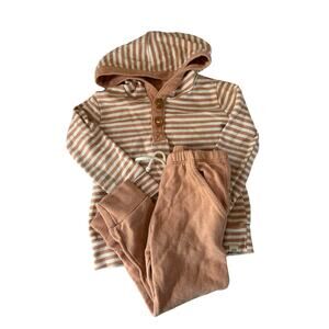 lulu and roo pink stripe outfit 2t